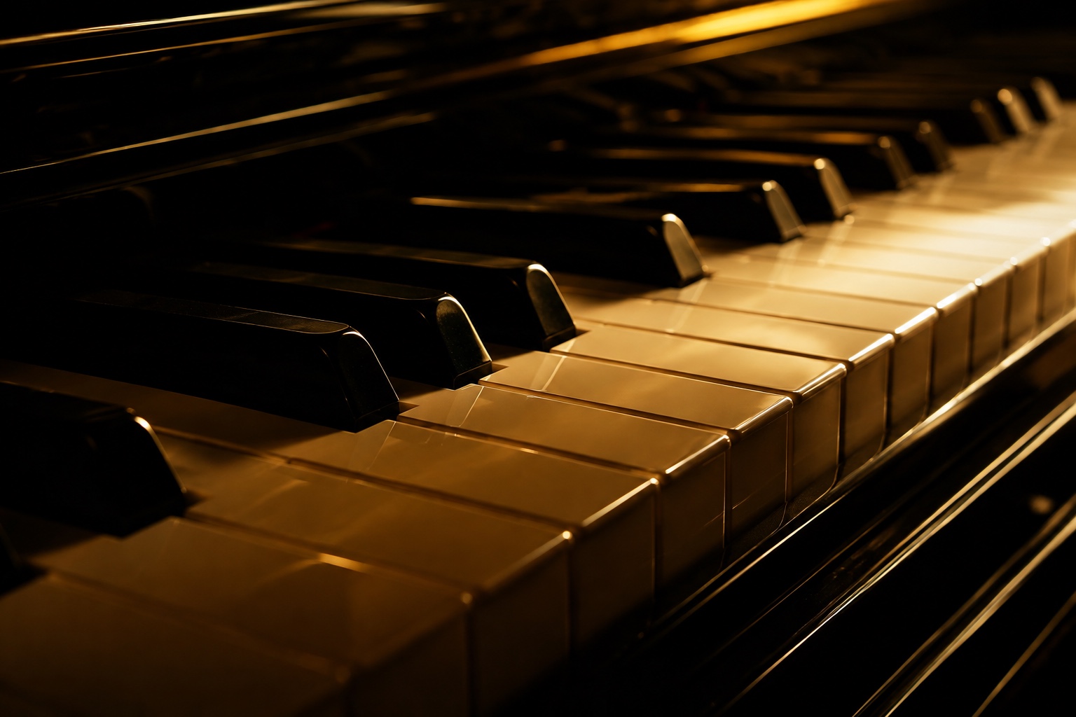 Dettaglio del pianoforte sul palco di Around Jazz